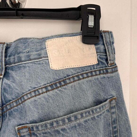 GRLFRND x Revolve Quinn High Rise 90s Distressed Jorts – Light Wash (26) - Picture 6 of 7